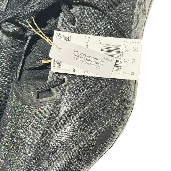 Adidas Adizero Electric Black Football Cleats IE4414 Men’s Size 18 NEW WITH TAGS - Picture 12 of 13